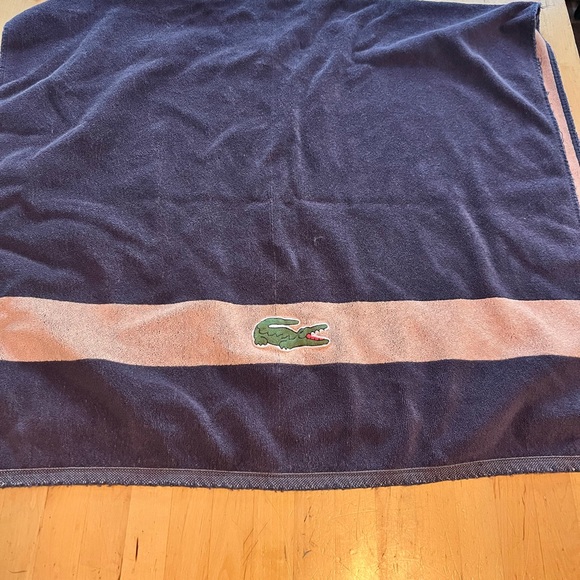 Lacoste Dark Blue and Beige Towel - Picture 1 of 3